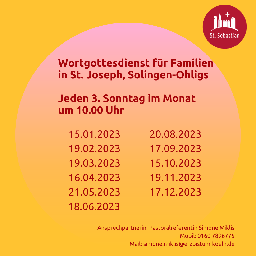 Wortgottesdienst für Familien 2023