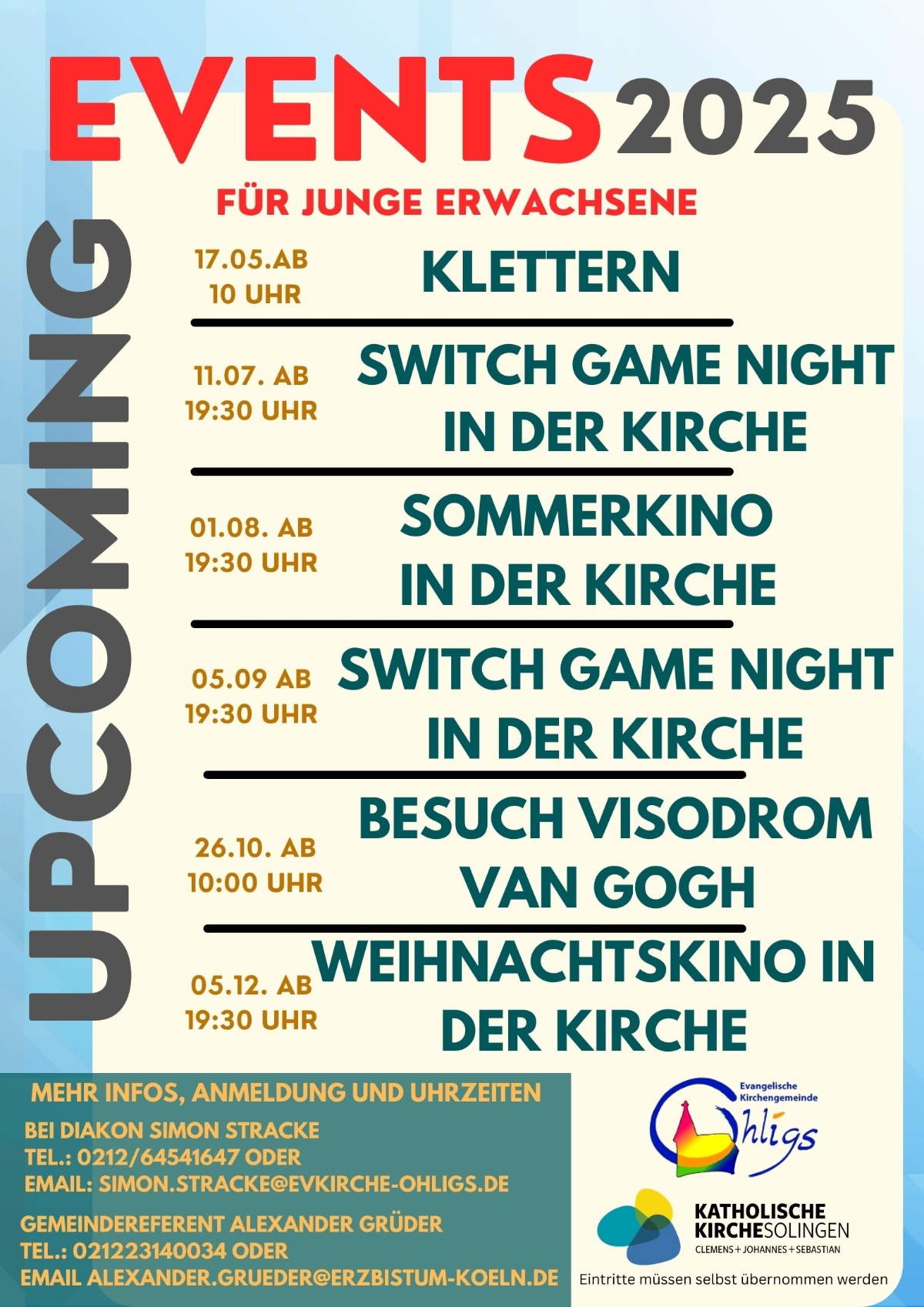 Events für junge Erwachsene 2025