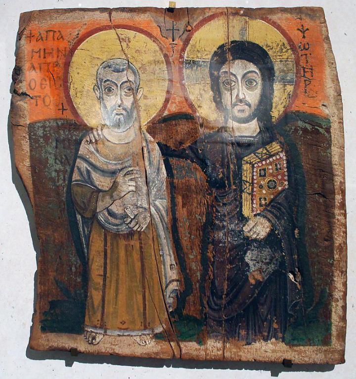 Christus und sein Freund Abbas Menas